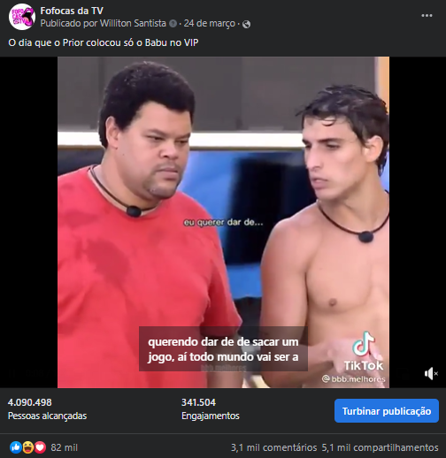 Fofocas da TV   Babu e Prior